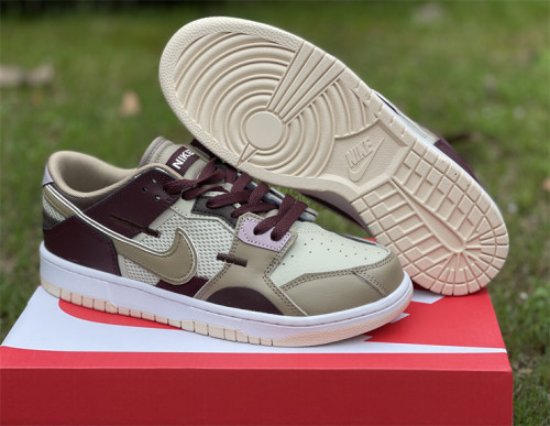 Authentic Nike Dunk Low Light Stone/KHAKI-WHITE