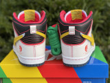 Authentic Gundam x Nike SB Dunk High White/ Amarllo