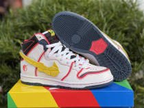 Authentic Gundam x Nike SB Dunk High White/ Amarllo