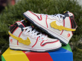 Authentic Gundam x Nike SB Dunk High White/ Amarllo