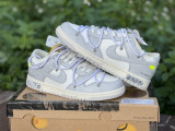 Authentic OFF-WHITE x Futura x Nike Dunk Low Grey white