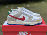 Authentic Nike Dunk Low PRM Grey/White/Blue
