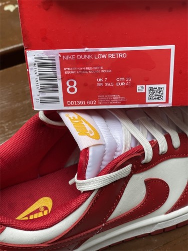 Authentic Nike Dunk Low「Gym Red」