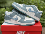 Authentic Nike Dunk Low “Blue Paisley