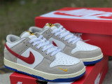 Authentic Nike Dunk Low PRM Grey/White/Blue