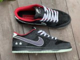 Authentic LPL x Nike Dunk Low Black/White/Bright Red