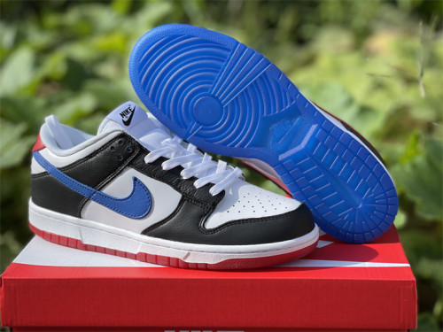 Authentic Dunk SB Low White/Black/Red
