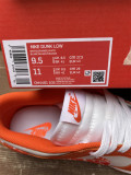 Authentic Nike Dunk Low White/Orange
