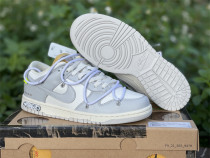 Authentic OFF-WHITE x Futura x Nike Dunk Low Grey white