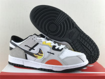 Authentic Nike Dunk Low Scrap WHITE/GREY/BLACK