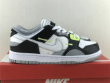 Authentic Nike Dunk Low Scrap WHITE/GREEN/BLACK