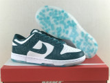 Authentic Nike Dunk Low “Ocean” Summit White/Bright Spruce