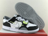 Authentic Nike Dunk Low Scrap WHITE/GREEN/BLACK