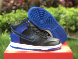 Authentic Nike Dunk High Blue Camo BLACK/BLUE 3M