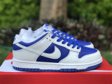 Authentic Nike Dunk Low WHITE/BLUE