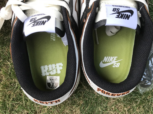 Authentic HUF x Nike SB Dunk Low “San Francisco” BLACK /WHITE