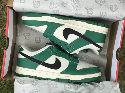 Authentic Nike Dunk Low SE “Lottery” WHITE/GREEN
