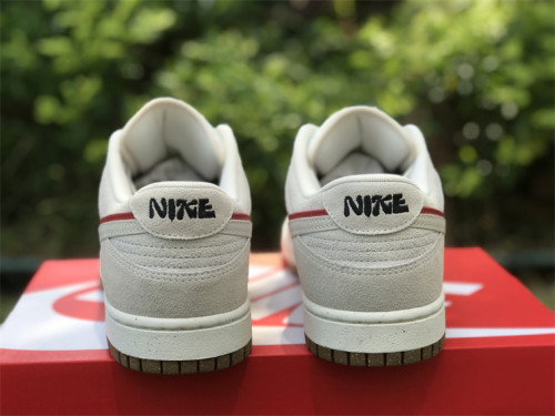 Authentic Nike Dunk Low SE “85” GREY/RED