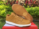 Authentic Nike Dunk Low WHEAT/WHITE/BROWN