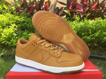 Authentic Nike Dunk Low WHEAT/WHITE/BROWN