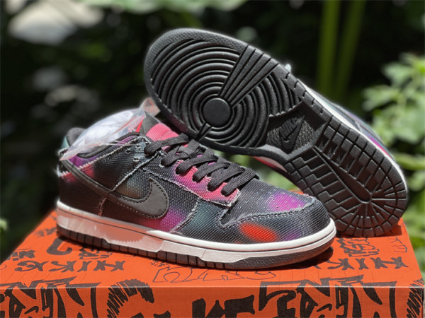 Authentic Nike Dunk Low “Graffiti” RETRO PRM BLACK-SUMMIT WHITE