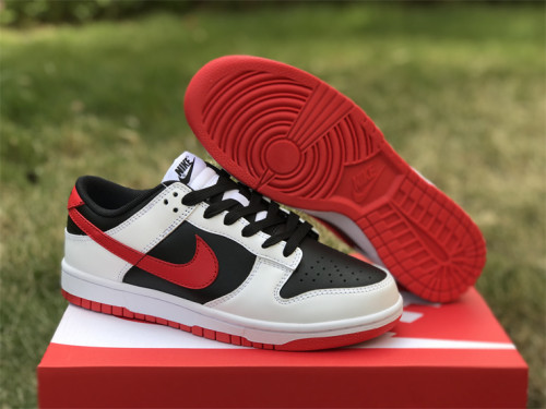 Authentic NIKE Dunk Low Retro   Reverse Panda   Black/White/Red
