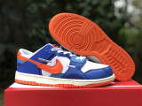 Authentic  Nike Dunk Low Scrap White/Safety-orange