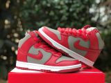 Authentic Nike Dunk High Unlv GREY/RED