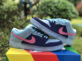 Authentic Run The Jewels x Nike SB Dunk Low Blue/Pink