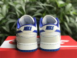 Authentic Nike Dunk Low White/Blue