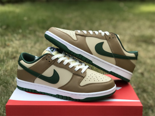 Authentic Nike SB Dunk Low Beige/Brown/Green