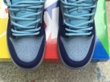 Authentic Run The Jewels x Nike SB Dunk Low Blue/Pink