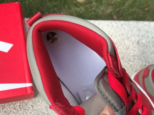 Authentic Nike Dunk High Unlv GREY/RED