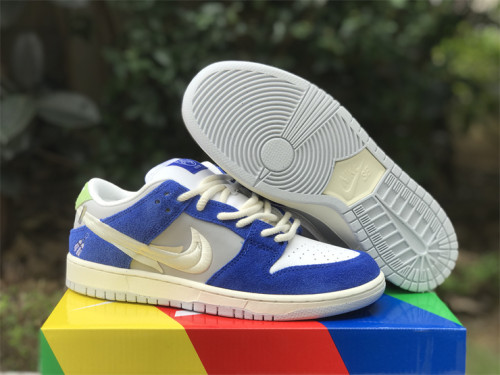 Authentic Fly Streetwear x Nike SB Dunk Low White/Blue