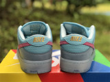 Authentic Run The Jewels x Nike SB Dunk Low Blue/Pink