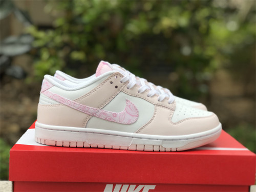 Authentic Nike Dunk Low Essential Paisley Pack Pink