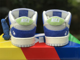 Authentic Fly Streetwear x Nike SB Dunk Low White/Blue