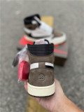 Authentic Travis Scott x Air Jordan 1 Low OG TS SP Black- Dark Mocha