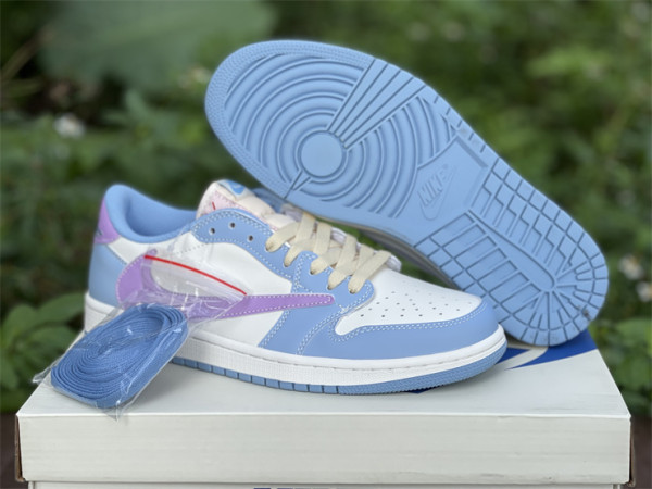 Authentic Travis Scott x Air Jordan 1 Low OG SP /White Discoloration
