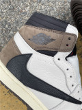 Authentic Travis Scott x Air Jordan 1 Low OG TS SP Black- Dark Mocha