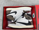Authentic Travis Scott x Air Jordan 1 Low OG TS SP Black- Dark Mocha