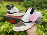 Authentic Travis Scott x Air Jordan 1 Low OG TS SP Black- Dark Mocha