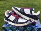 Authentic LV Low shoes White/Purple