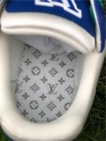 Authentic LV Low shoes White/Blue