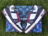 Authentic LV Low shoes White/Purple