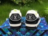 Authentic LV Low shoes White/Black