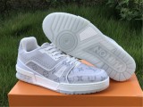 Authentic LV Low shoes White Flower