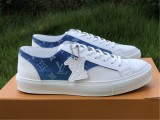 Authentic LV Low shoes White/Blue