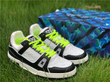 Authentic LV Low shoes White/Black