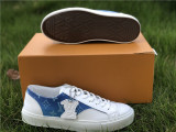Authentic LV Low shoes White/Blue